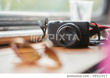 Camera on a table 48522417