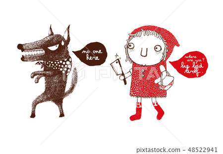 Red Riding Hood and the Big Bad Wolf Red Riding Hood and the Big Bad Wolf 48522941