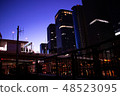 Skyscraper as if to approach 48523095