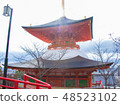 The sun shining the temple with divine light 48523102