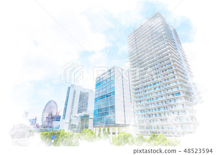 橫濱水彩風格的高層公寓 48523594