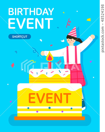 Shopping Flat Popup Shopping Flat Popup 48524198