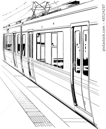 Cartoon style pen image illustration station - Stock Illustration  [48524297] - PIXTA
