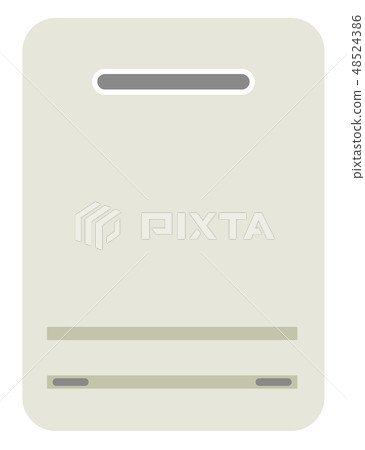 容易使用的燃氣熱水器的例證與powerpo的 容易使用的燃氣熱水器的例證與powerpo的 48524386