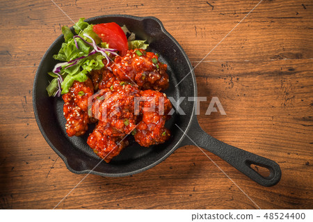 Yannyom chicken Korean spicy chicken (Yangnyeom Chicken) Yannyom chicken Korean spicy chicken (Yangnyeom Chicken) 48524400