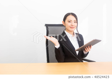 Business woman 20's tablet Business woman 20's tablet 48524423