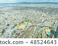 Aerial View of Osaka city from Abeno Harukas . 48524643