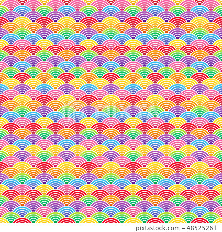 Red type Qinghai wave colorful background 48525261