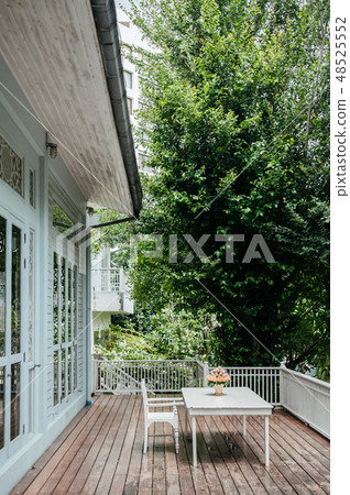 Oriental vintage home with outdoor balcony furnish 48525552