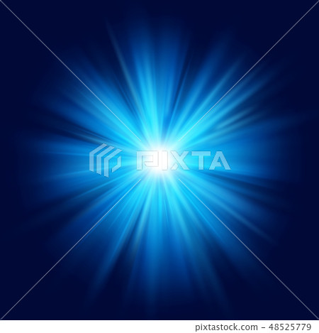 Deep blue glow star burst flare explosion transparent light effect. EPS 10 Deep blue glow star burst flare explosion transparent light effect. EPS 10 48525779