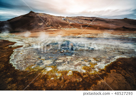 Krafla geothermal of Hverir, Namafjall in Iceland 48527293
