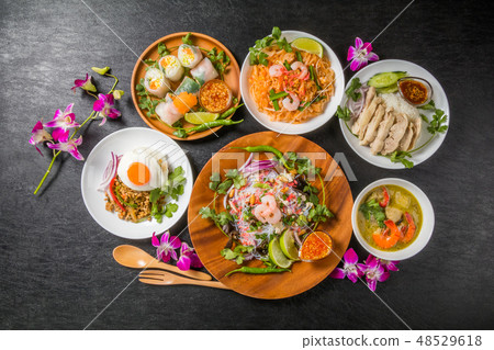 典型的泰國菜典型的泰國菜 48529618