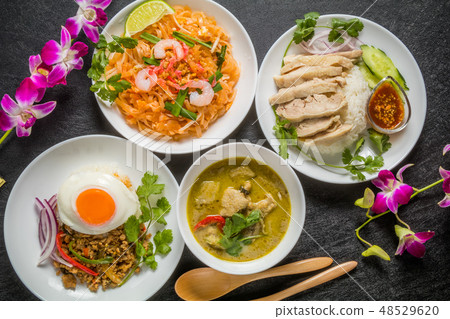 典型的泰國菜典型的泰國菜 48529620
