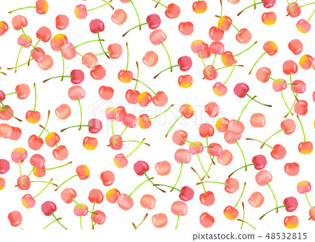 Felt fruit cherries collage 48532815