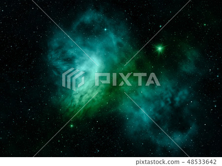 Being shone nebula. 3D rendering Being shone nebula. 3D rendering 48533642