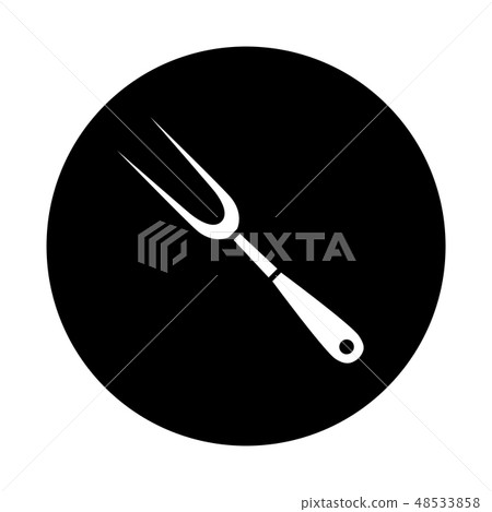 Knife vector round icon. Vector logo design. 48533858