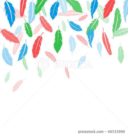 Feather background vector print. Feather background vector print. 48533990