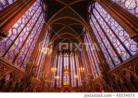 Stained glass windows of Saint Chapelle Stained glass windows of Saint Chapelle 48534078