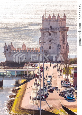 Lisbon, Belem Tower and Tagus River, Portugal Lisbon, Belem Tower and Tagus River, Portugal 48534339