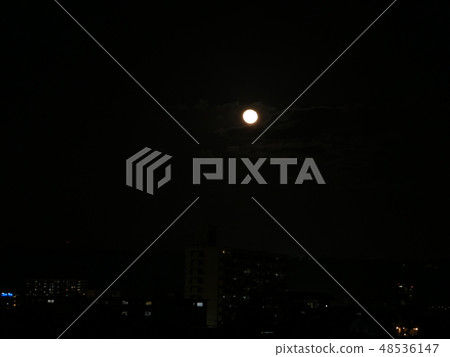 Super moon rising sunset Super moon rising sunset 48536147