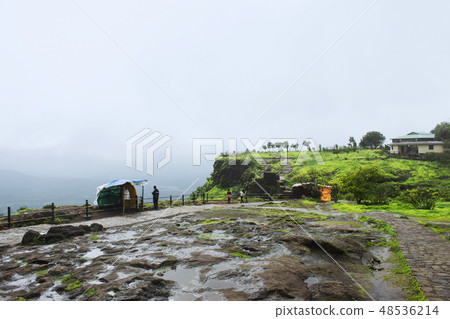 Tourist at Sinhgad fort, Pune, Maharashtra Tourist at Sinhgad fort, Pune, Maharashtra 48536214