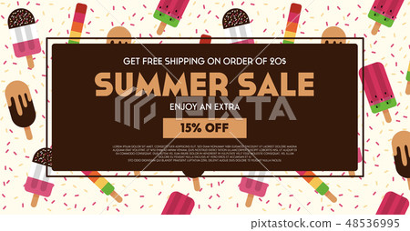 Summer sale background layout banners.illustration 48536995