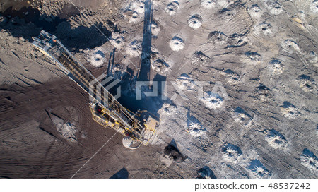 Coal mining in open pit Coal mining in open pit 48537242