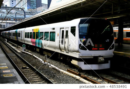 Limited express train to Shinshu · E 257 series ~ Chuo Line · Shinjuku Station 48538491