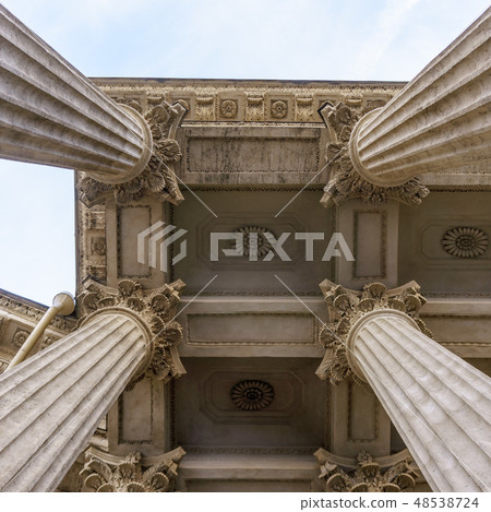 Vintage Old Justice Courthouse Column Vintage Old Justice Courthouse Column 48538724