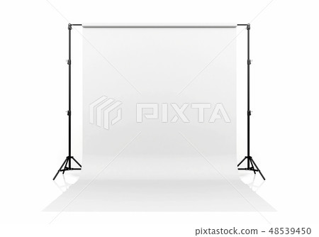 White backdrop isolated on white background White backdrop isolated on white background 48539450