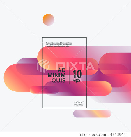 Dynamic vector background with geometric shapes composition Dynamic vector background with geometric shapes composition 48539491
