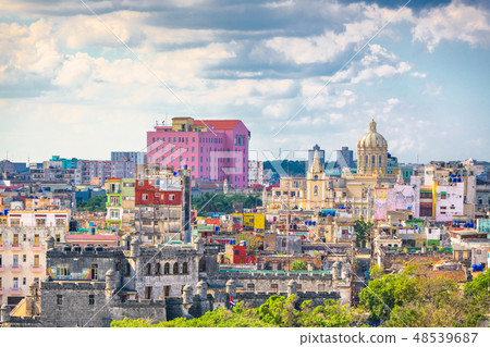 Havana, Cuba downtown skyline. 48539687