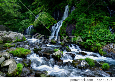 Yamanashi prefecture Hokuto city Kiyosato Takahara Dragon's waterfall 48540397