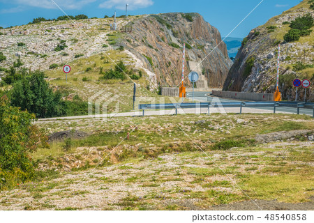 Landscape with mountain and road 48540858