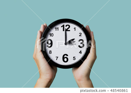 clock being adjusted backward or forward. 48540861