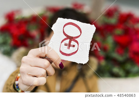 number 8, for march 8, the womens day. 48540863