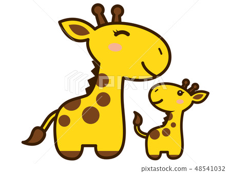 Parent and child of giraffe Parent and child of giraffe 48541032