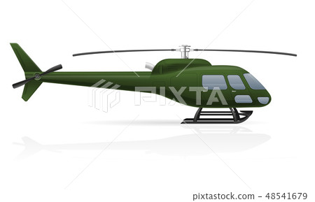 civilian passenger helicopter vector illustration 48541679