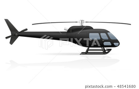 civilian passenger helicopter vector illustration 48541680