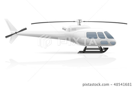 civilian passenger helicopter vector illustration 48541681