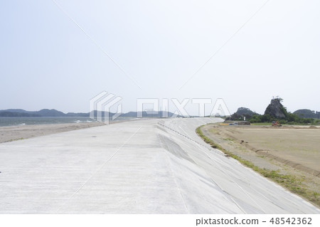 Tide breakwater Higashimatsushima City Nozaki Tsunami disaster reduction disaster Tide breakwater Higashimatsushima City Nozaki Tsunami disaster reduction disaster 48542362
