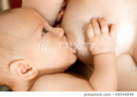 Mother Breast Feeding Baby 48544046