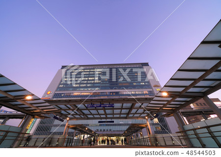 橫濱市風景Shinyokohama駐地看法在日本 48544503