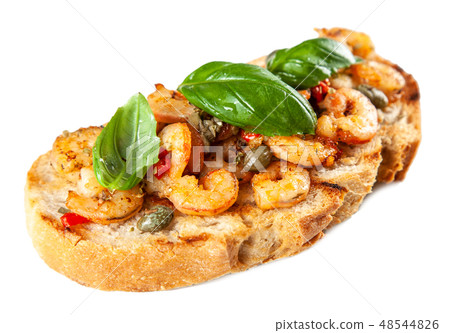 Traditional Italian bruschettas Traditional Italian bruschettas 48544826