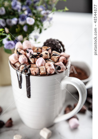 Cup of hot chocolate 48544877