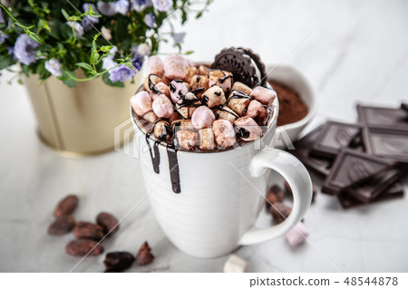 Cup of hot chocolate 48544878