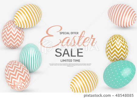 Abstract Easter Sale Template Background Vector Abstract Easter Sale Template Background Vector 48548085