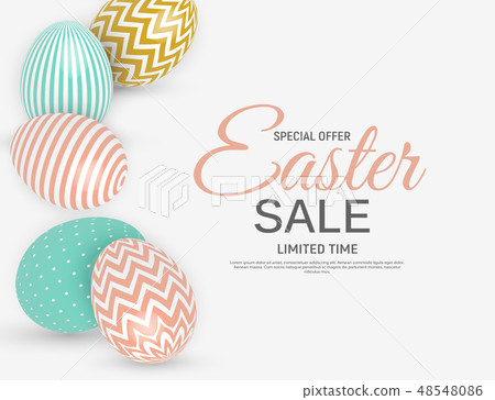 Abstract Easter Sale Template Background Vector Abstract Easter Sale Template Background Vector 48548086