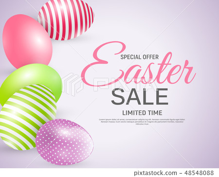 Abstract Easter Sale Template Background Vector Abstract Easter Sale Template Background Vector 48548088