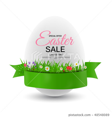 Abstract Easter Sale Template Background Vector Abstract Easter Sale Template Background Vector 48548089